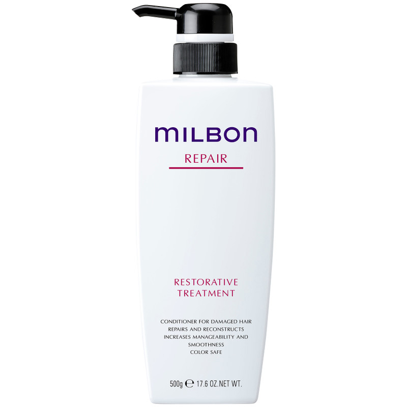 Dầu xả bổ sung keratin cho tóc nhuộm tẩy Milbon Repair 500g