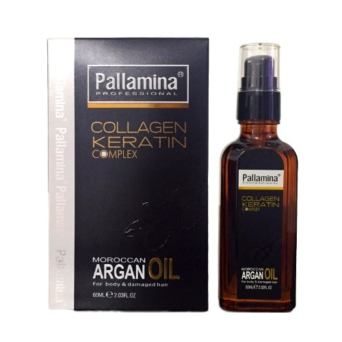 TINH DẦU PALLAMINA COLLAGEN ARGAN OIL PHỤC HỒI TÓC KHÔ XƠ 60ML