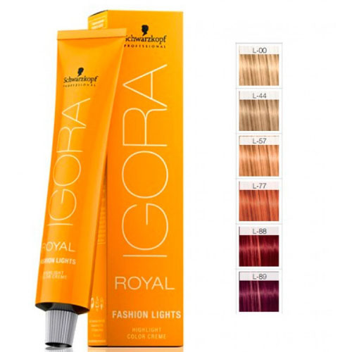 MÀU NHUỘM HIGHLIGHT THỜI TRANG TRỰC TIẾP IGORA ROYAL FASHION LIGHTS 60ML