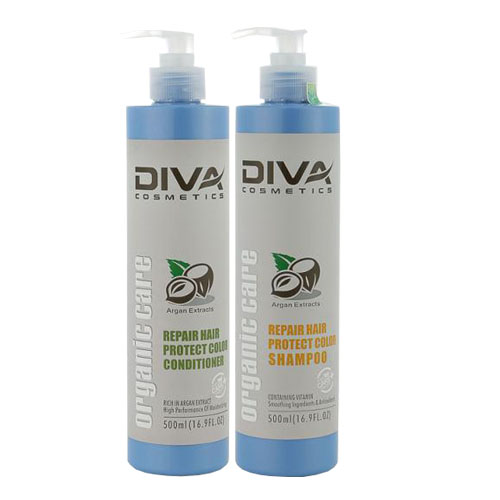 DẦU GỘI GIÚP PHỤC HỒI & BẢO VỆ TÓC KHỎI TIA CỰC TÍM DIVA ORGANIC CARE 500ML