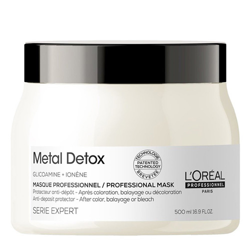 HẤP DẦU L'OREAL THẢI ĐỘC CHO TÓC DÀY METAL DETOX 500ML