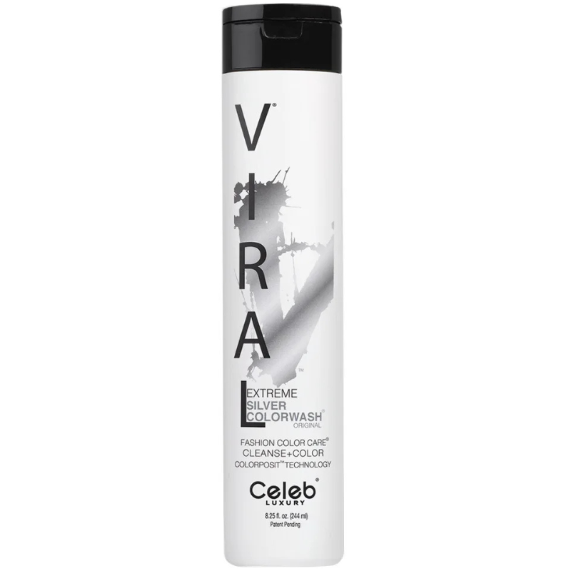 DẦU GỘI CELEB DÀNH CHO TÓC MÀU BẠCH KIM VIRAL SILVER COLOR WASH 244ML