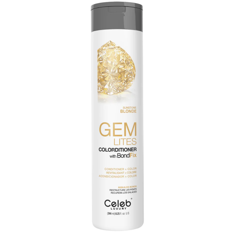 DẦU XẢ CELEB GEM LITES SUNSTONE CHO TÓC NHUỘM VÀNG 244ML