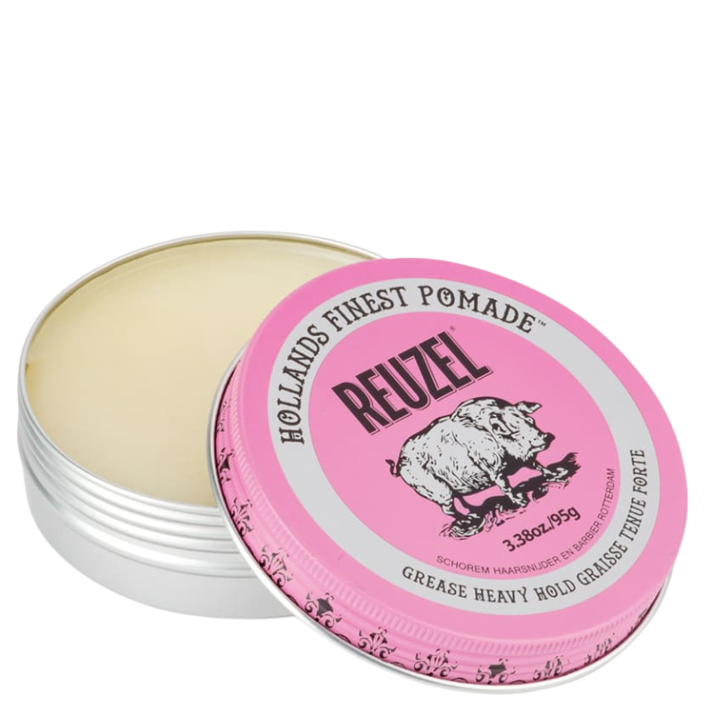 SÁP TẠO KIỂU GIỮ NẾP TÓC CỨNG REUZEL PINK HEAVY GREASE CÓ ĐỘ BÓNG VỪA 95G
