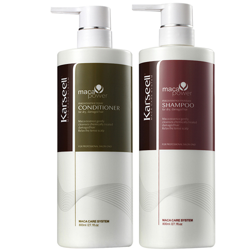 DẦU GỘI VÀ XÃ PHỤC HỒI TÓC KHÔ XƠ, HƯ TỔN KARSEELL COLLAGEN MACA 800ML